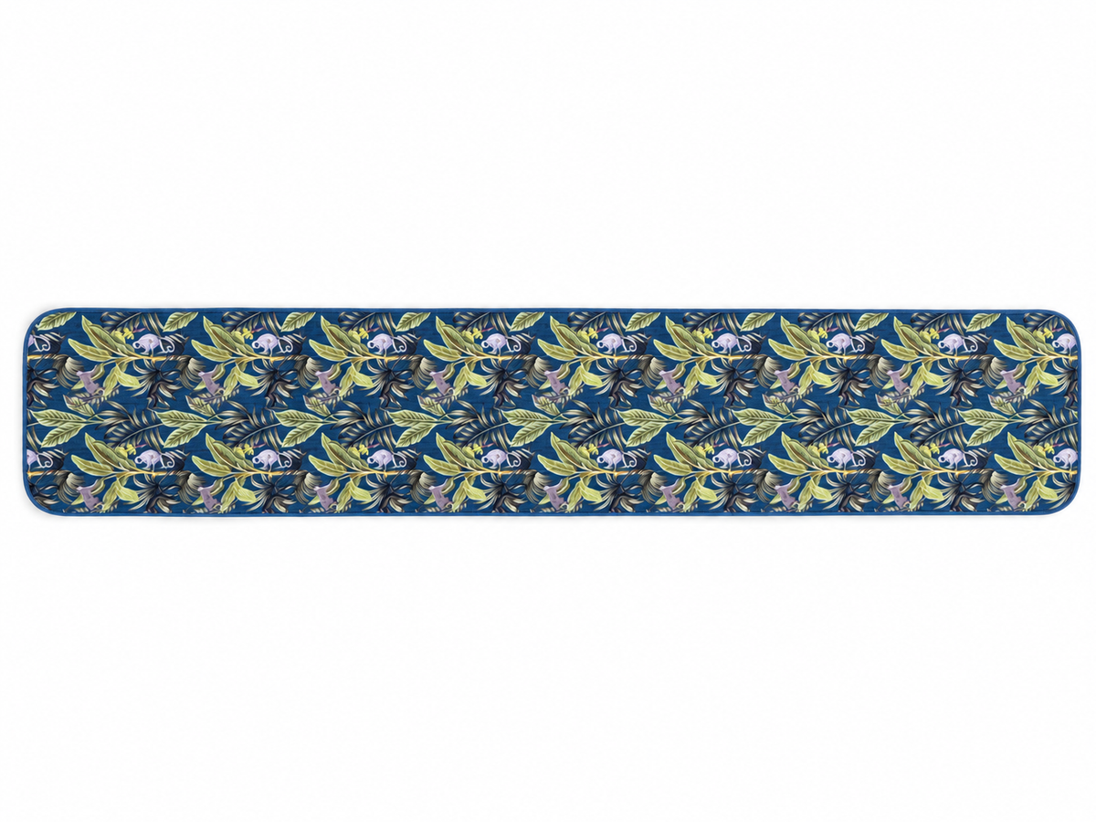 Monkey Palm (Deep Blue) Runner