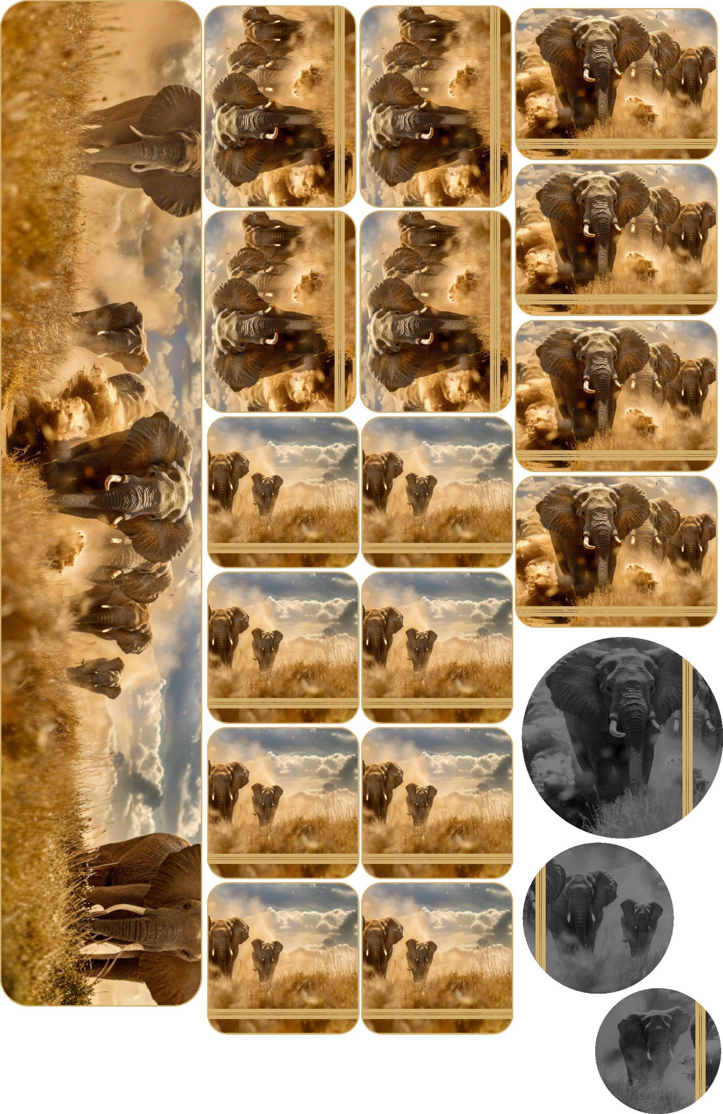 Elephant Savannah Napkins