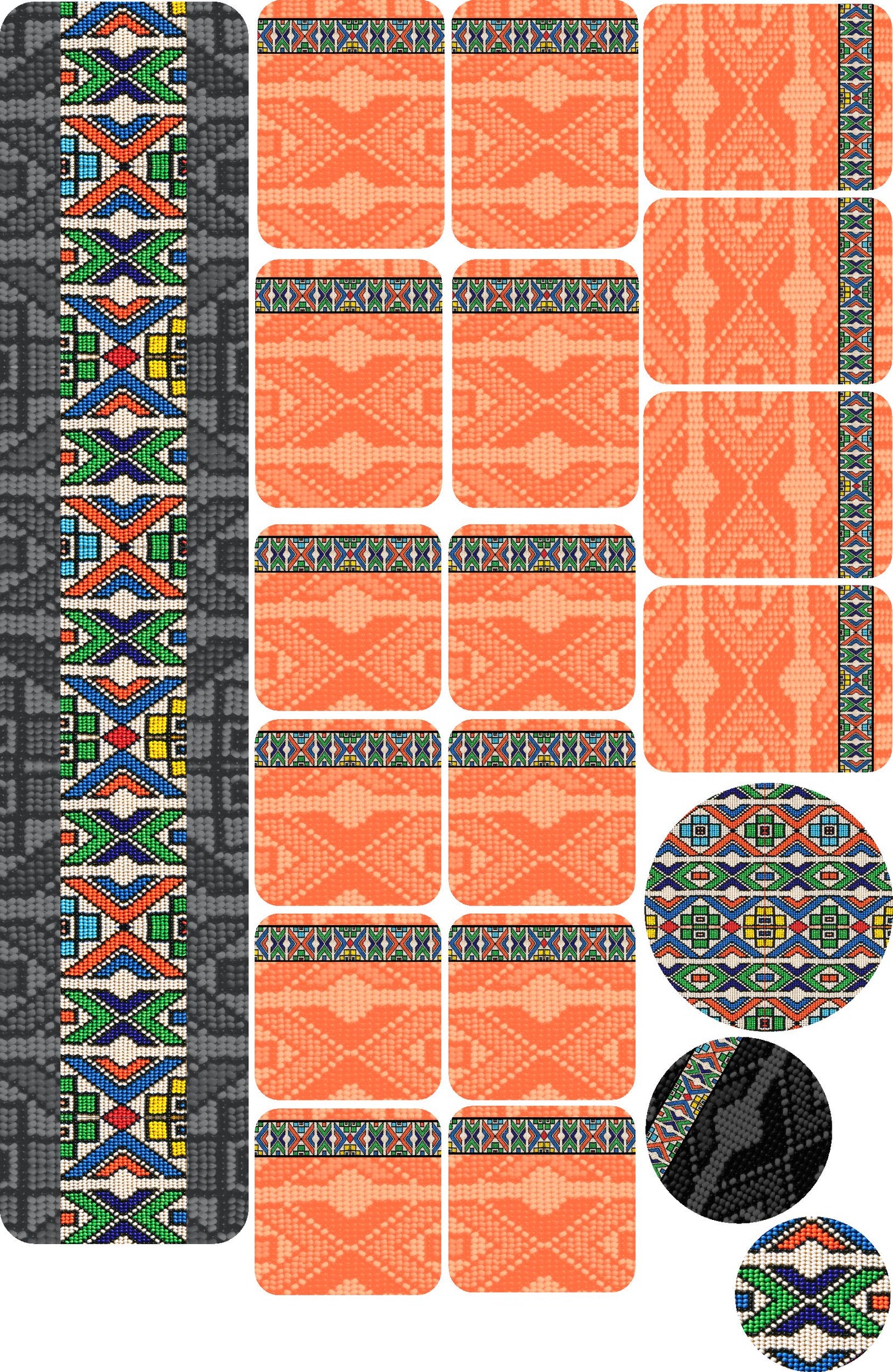 Bead Work Table Runner