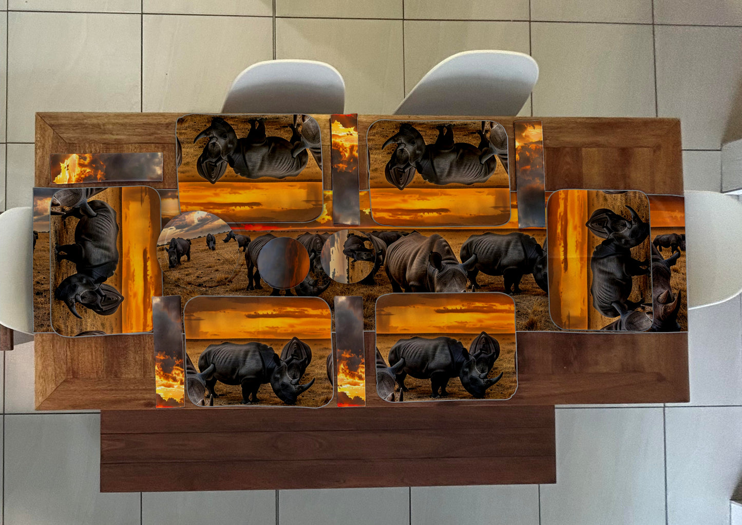 Rhino Sunset Napkins
