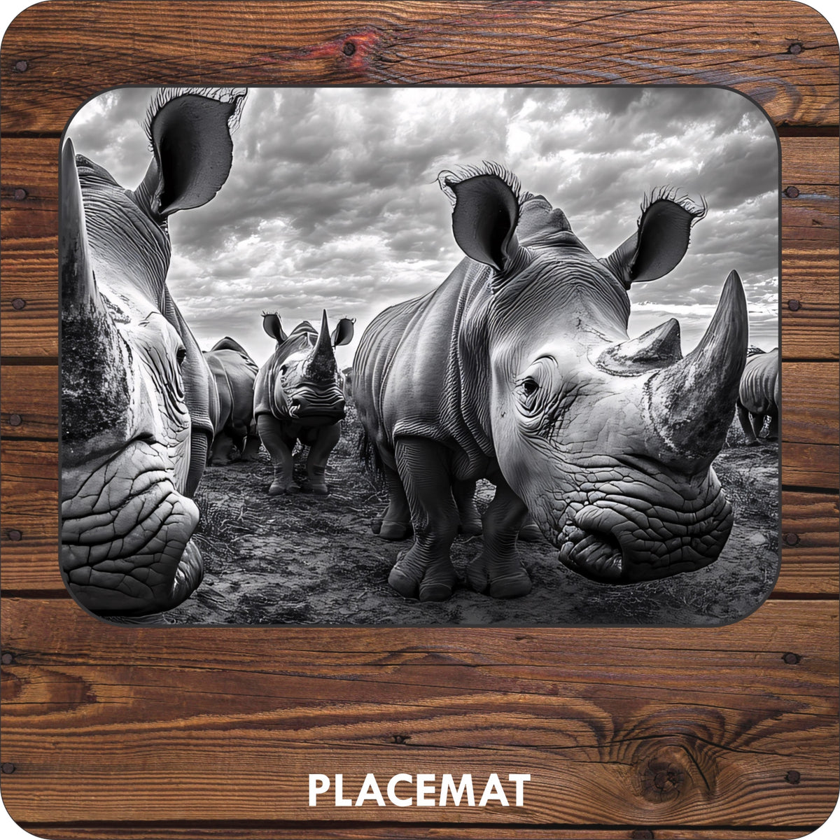 BW Rhino Placemats