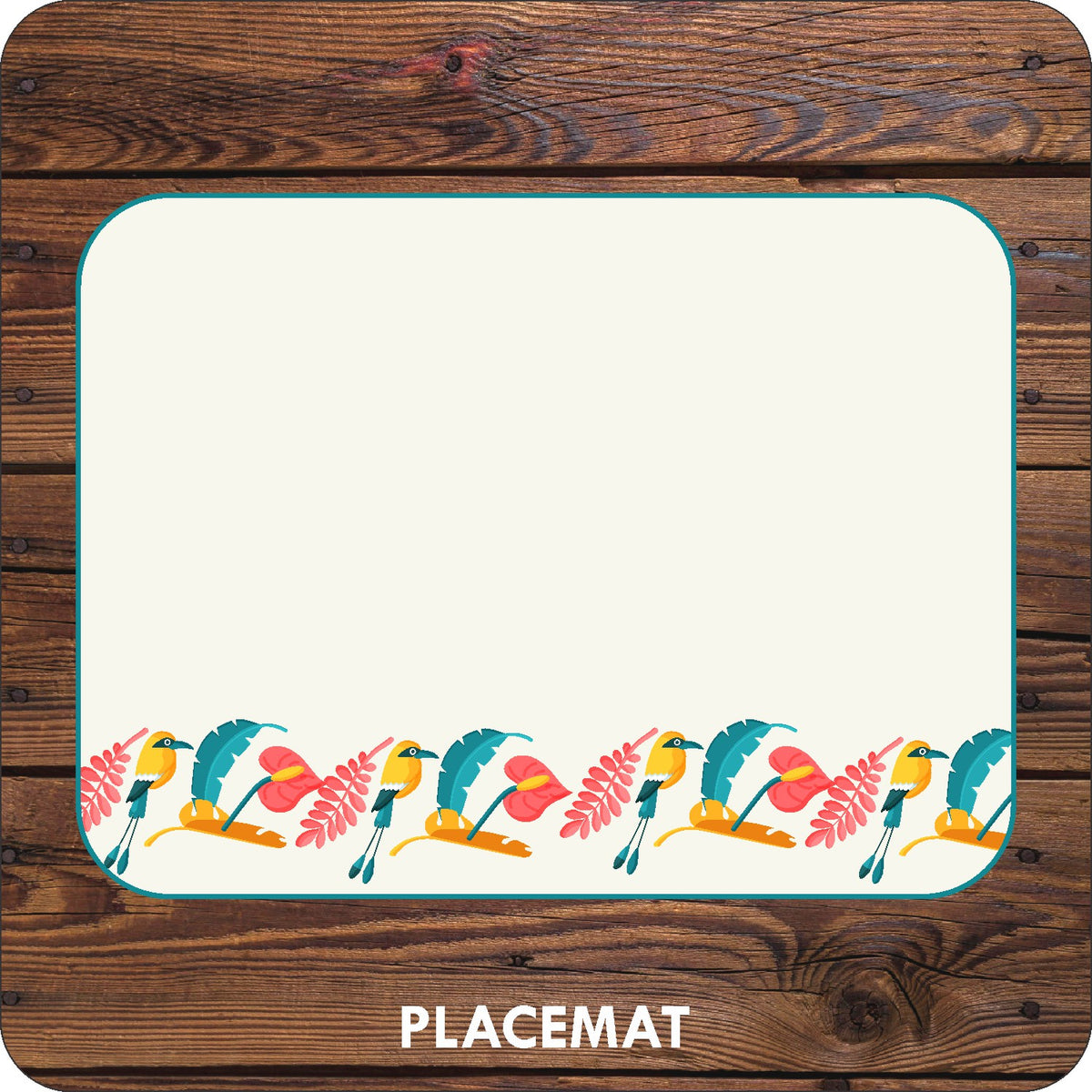 Summer Birds printed placemats by Set My Table