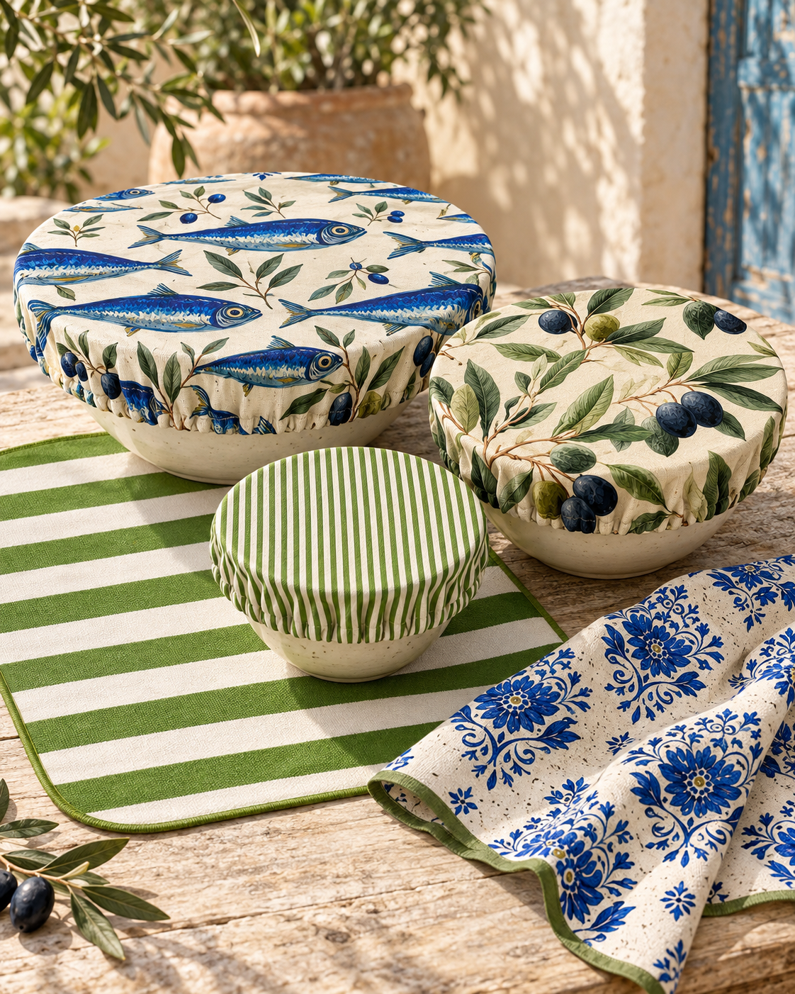 Sardine De Amalfi Bowl Covers