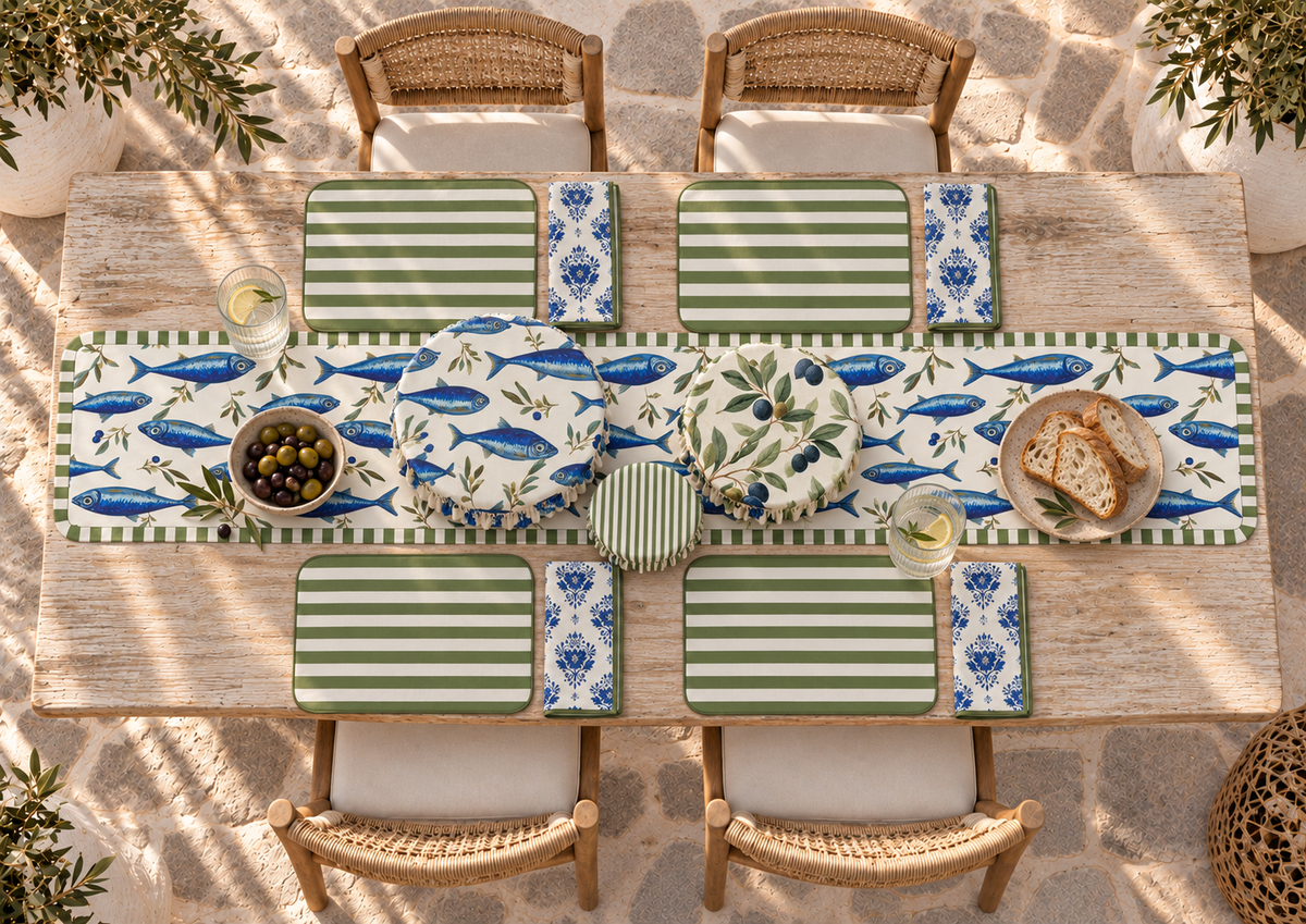 Sardine De Amalfi Table Runner