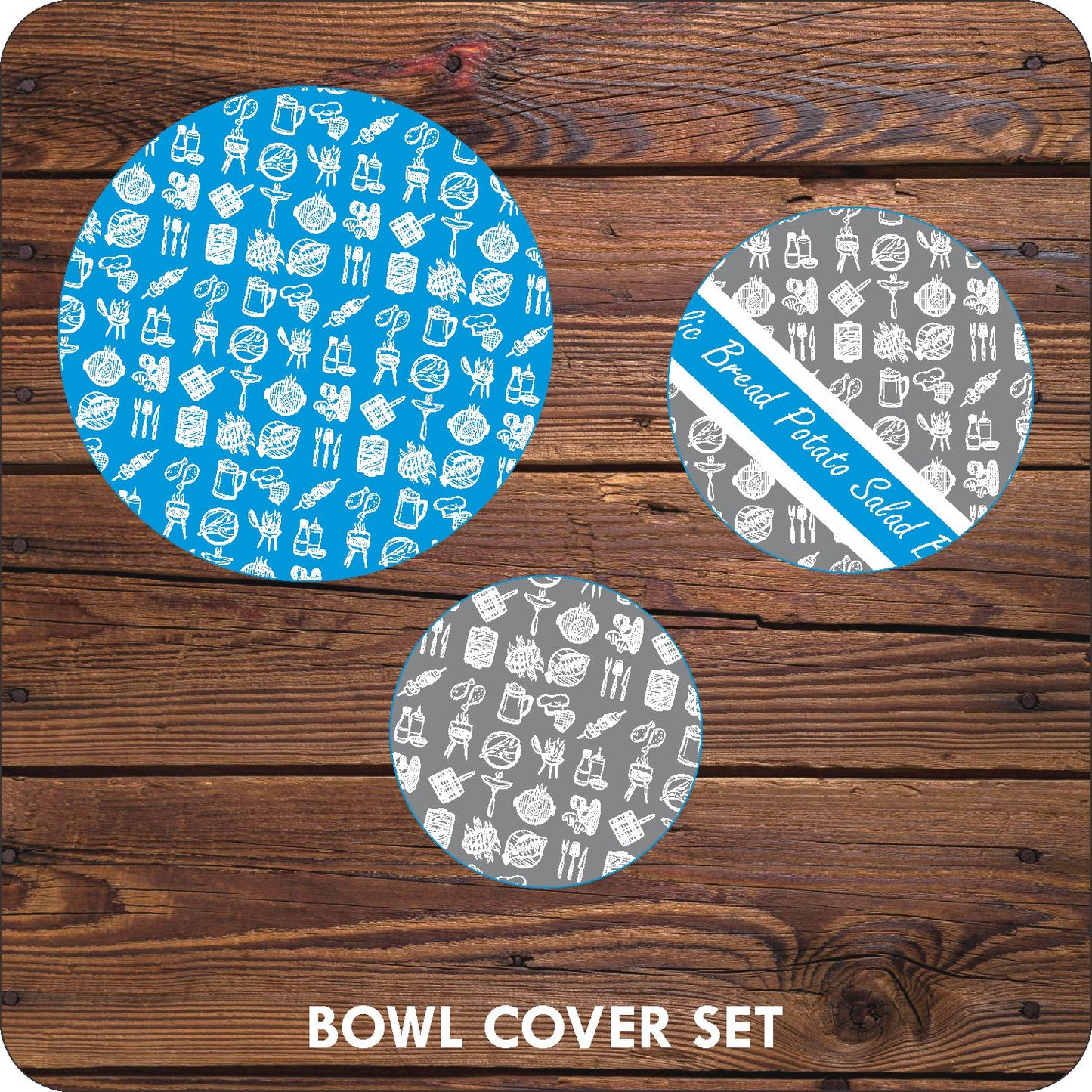 Braai Time Grey Bowl Covers