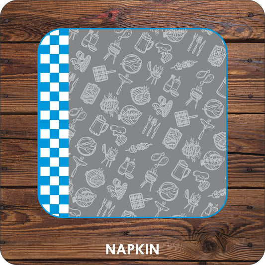 Braai Time Grey Napkins