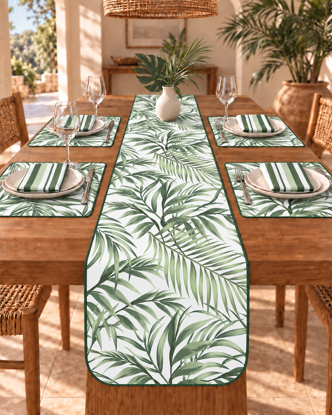 Palm Breeze Table Runner