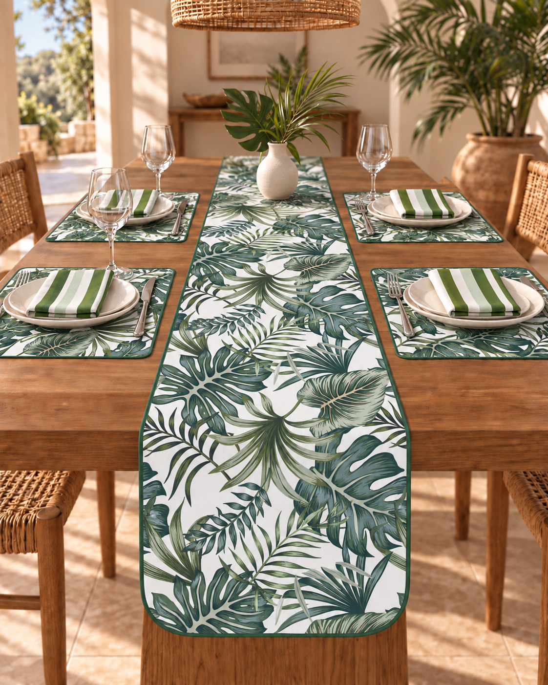 Tropical Summer Table Runner