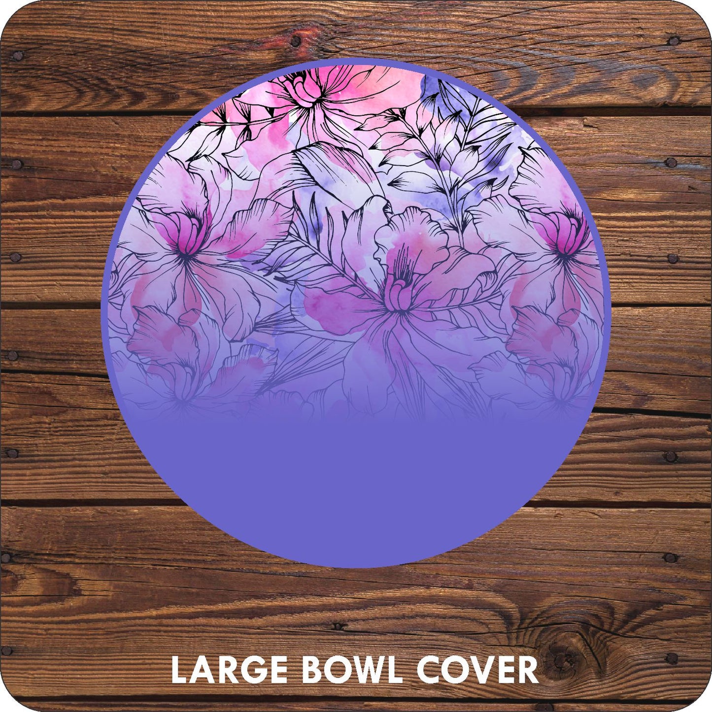 Floral Watercolour  Bowl Covers