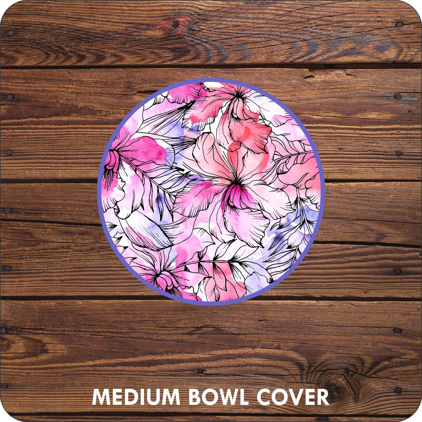 Floral Watercolour  Bowl Covers