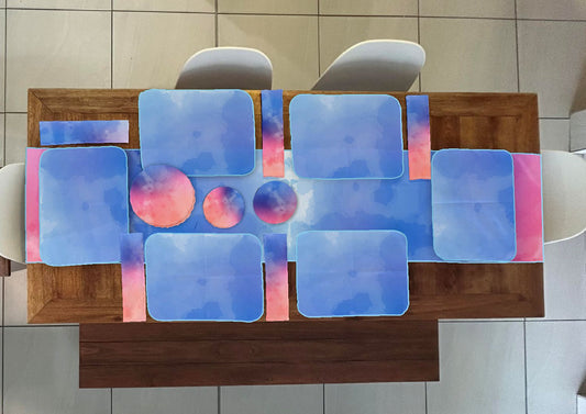 Watercolour Table Set