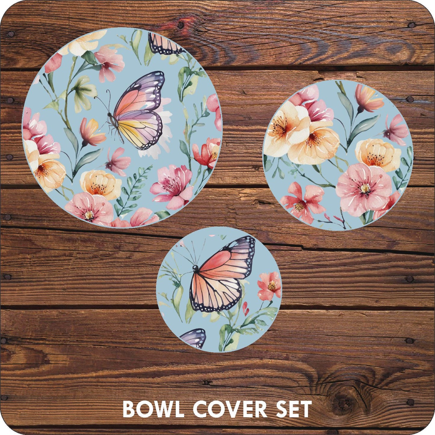 Watercolour Butterfly Bowl Covers