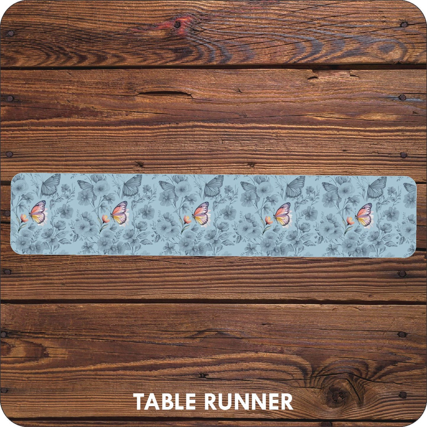 Watercolour Butterfly Runner