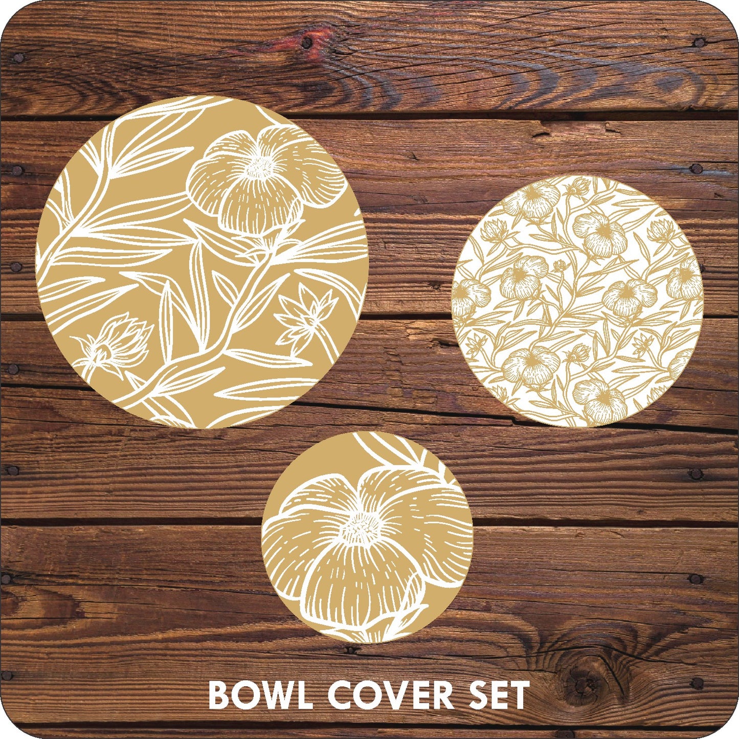 Golden Floral Table Set