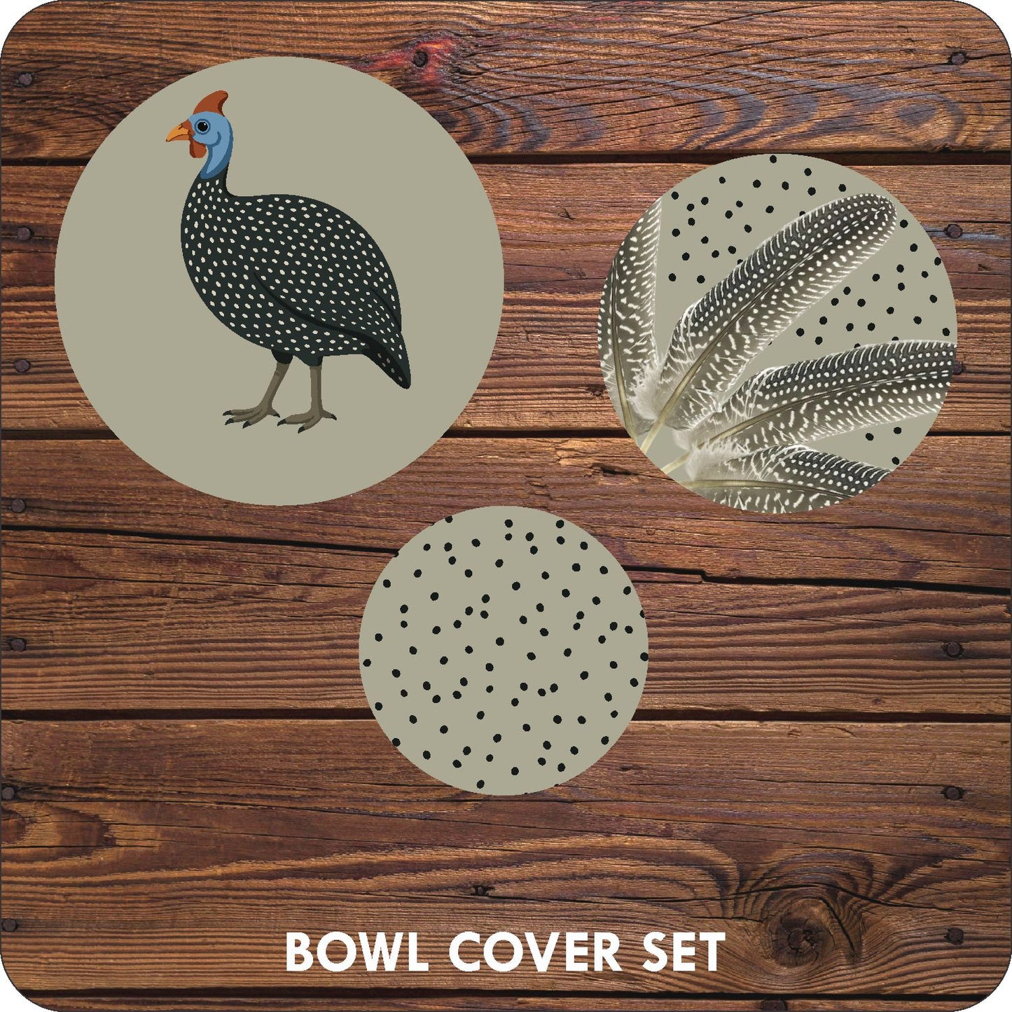 Guinea Fowl Table Set
