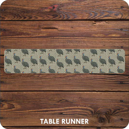 Guinea Fowl Table Runner