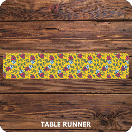 Hibiscus Table Runner