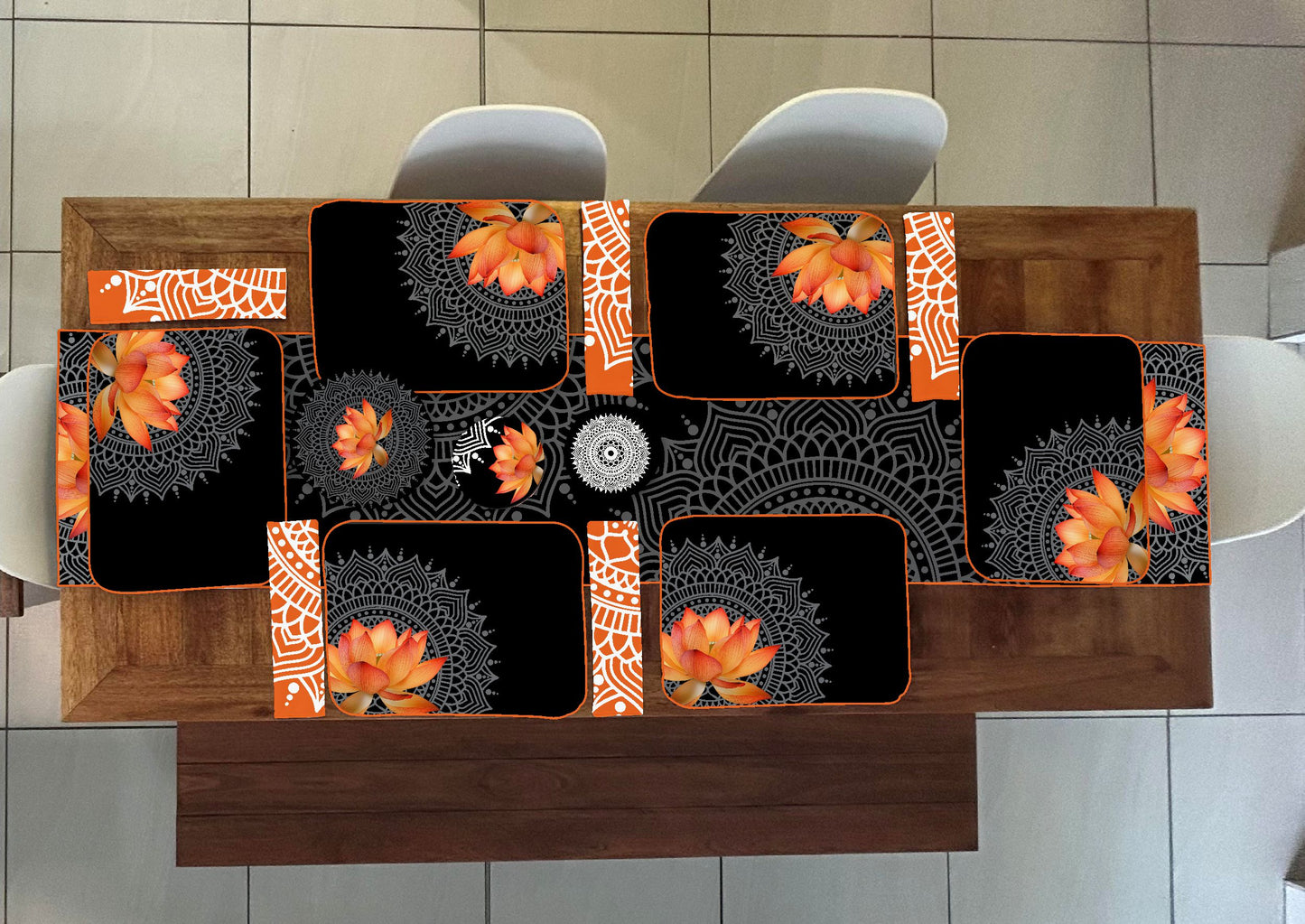 Lotus Table Runner
