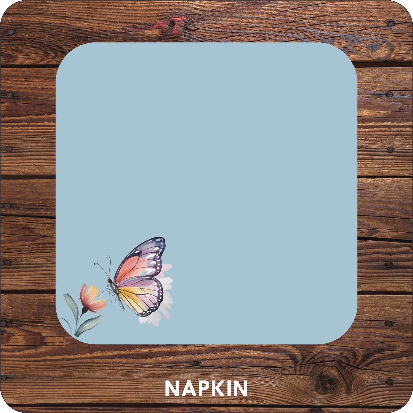 Watercolour Butterfly Napkins