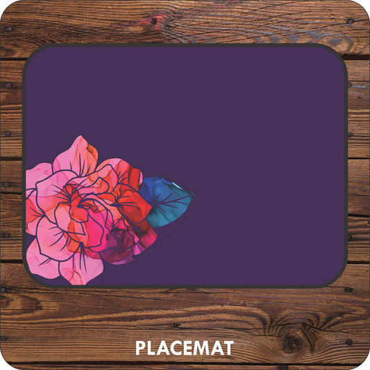Purple Floral Placemats