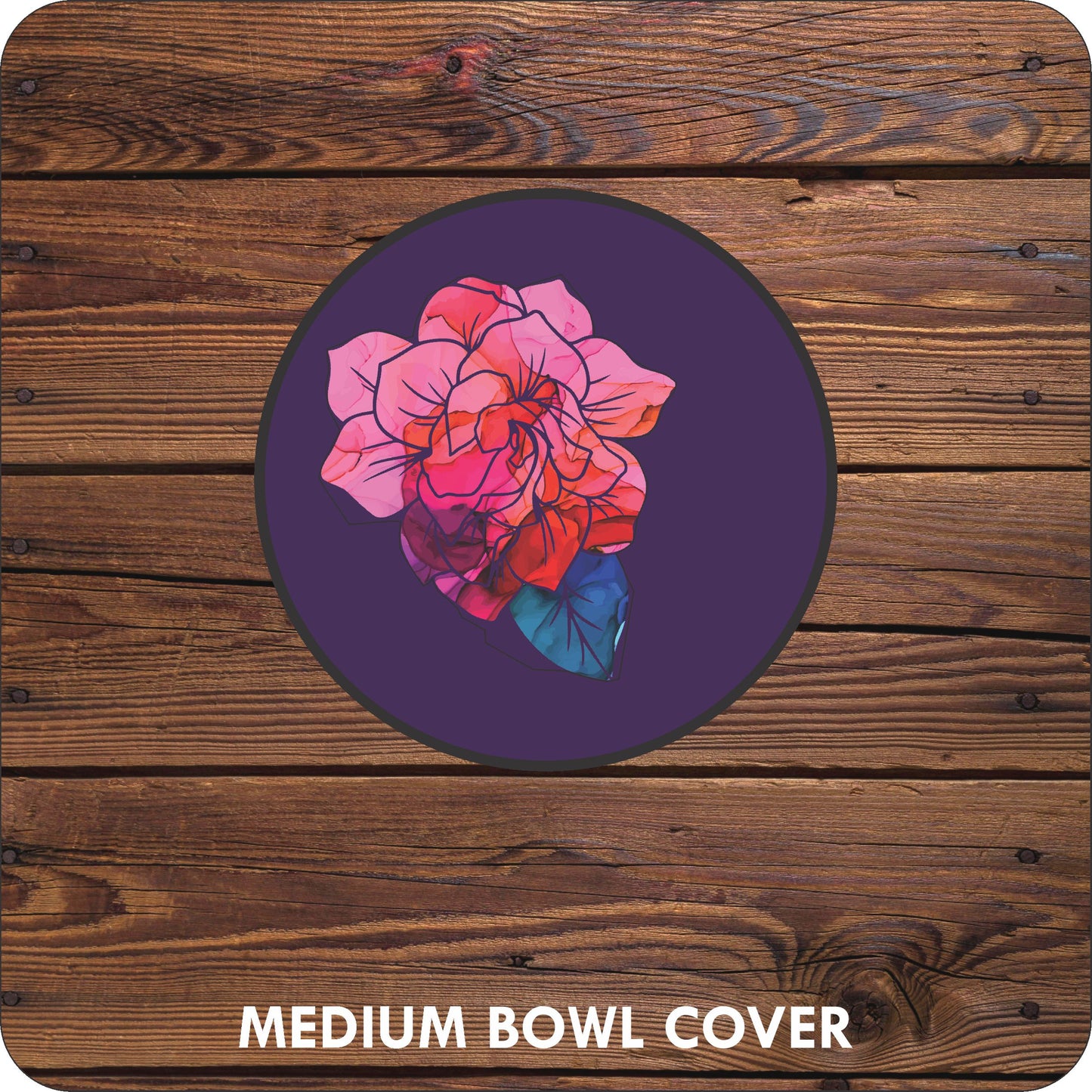 Purple Flower Bowl Covers