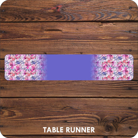 Floral Watercolour  Table Runner